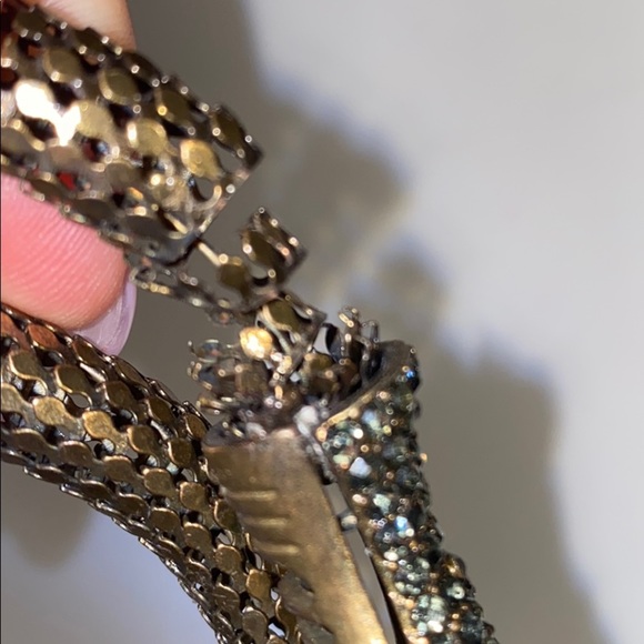 Bracelet Metal snake leather cuff lot of two - Picture 11 of 11